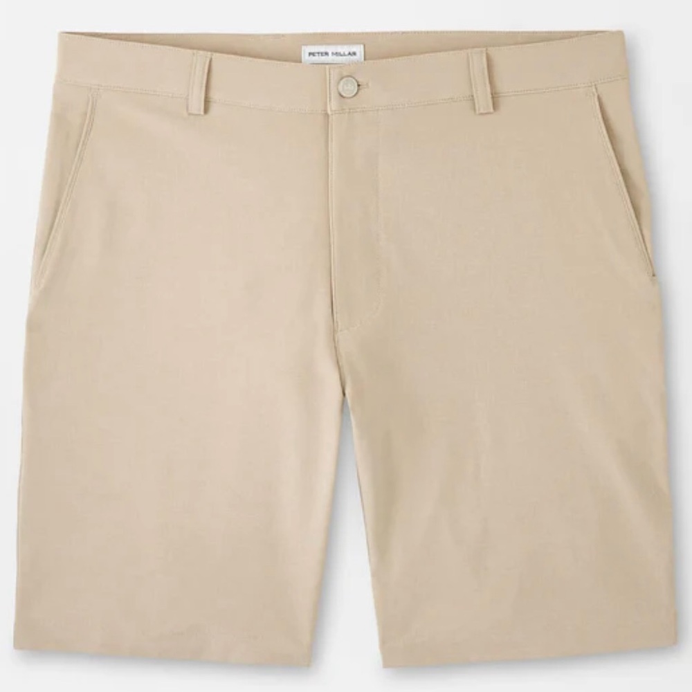 Peter Millar Beechwood Shackleford Performance Hybrid Shorts ME0EP01 Golf Tan